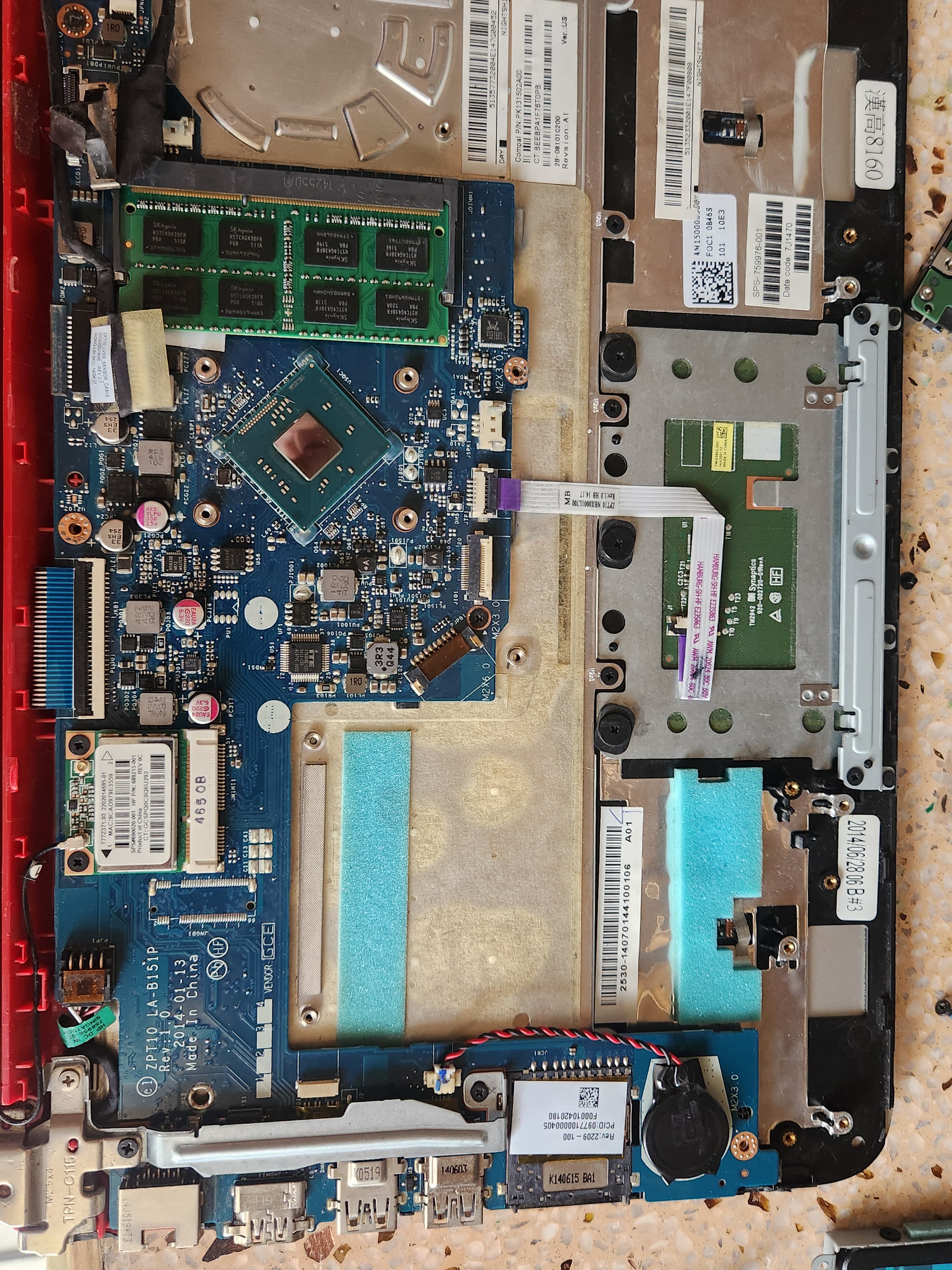 Board component close-up